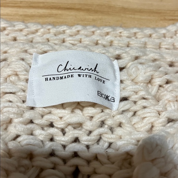 Chicwish Cream Heart Textured Knit Cardigan - Picture 8 of 13